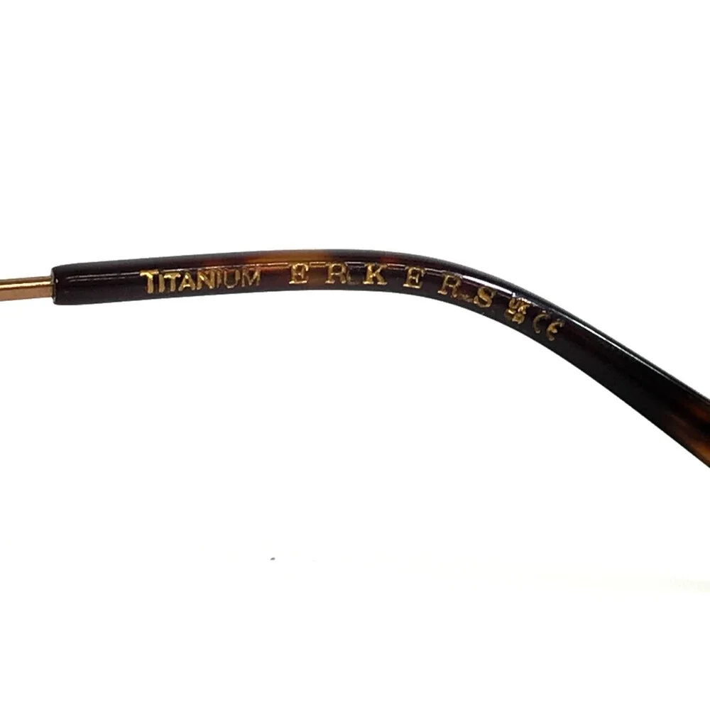 Erkers Eyeglasses Frames NORWOOD COPPER Matte Gold Wire Rim Titanium 55-17-145
